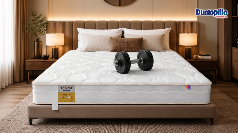 Nệm lò xo Dunlopillo Dream có độ bền cao