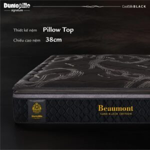 Nệm lò xo Dunlopillo CoolSilk BLACK Beaumont 11 nem lo xo dunlopillo coolsilk black beaumont 2