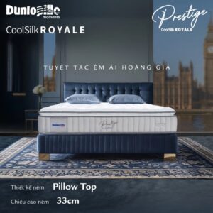 Nệm lò xo Dunlopillo CoolSilk ROYALE Prestige