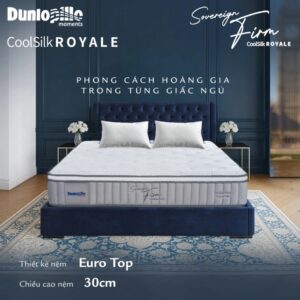Nệm lò xo Dunlopillo CoolSilk ROYALE Sovereign Firm