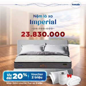 Nệm Dunlopillo Imperial khuyến mãi