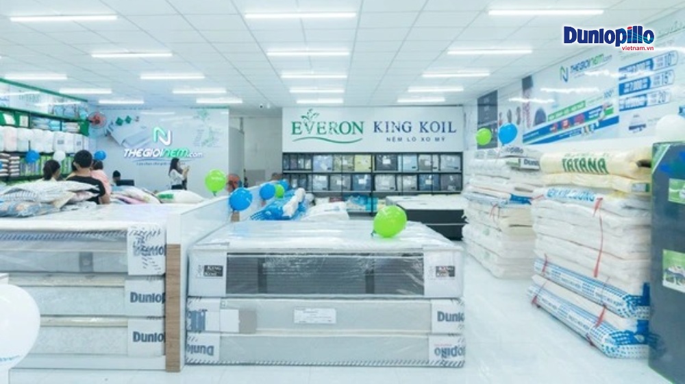 Địa chỉ mua nệm cao su Dunlopillo hỗ trợ trả góp
