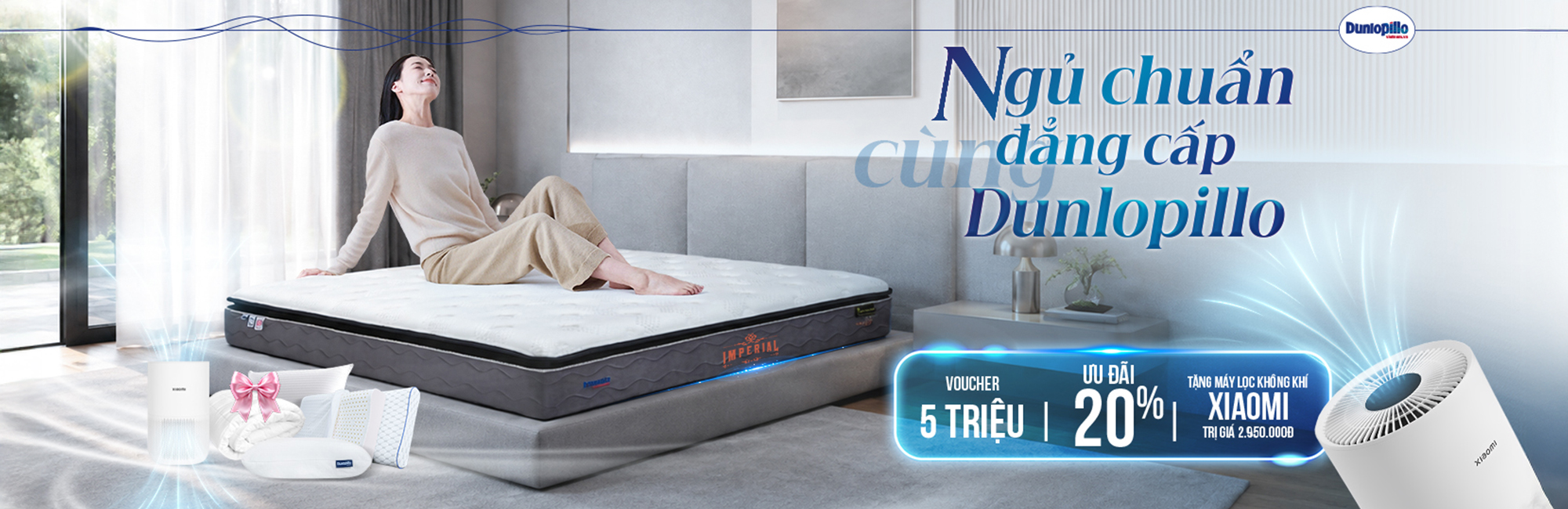Nệm Dunlopillo khuyến mãi