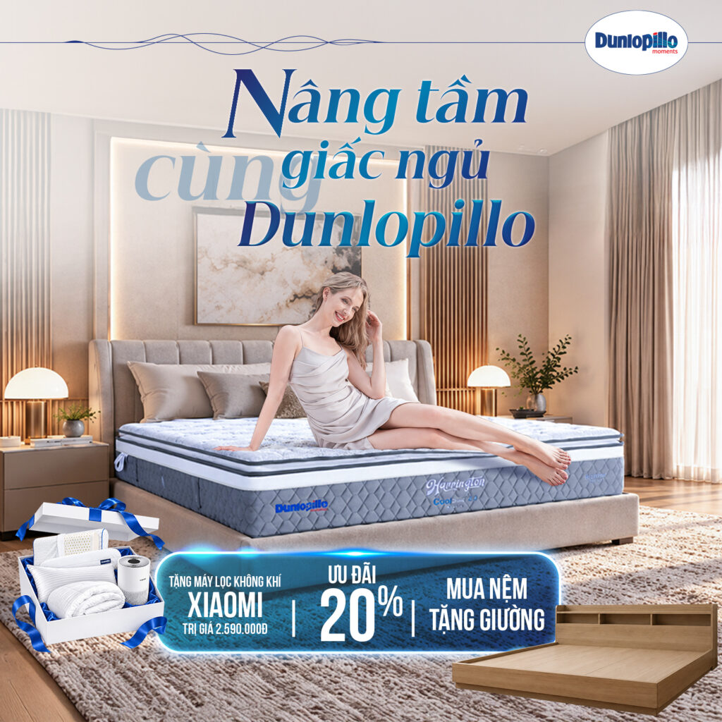 Nâng tầm giấc ngủ cùng Dunlopillo