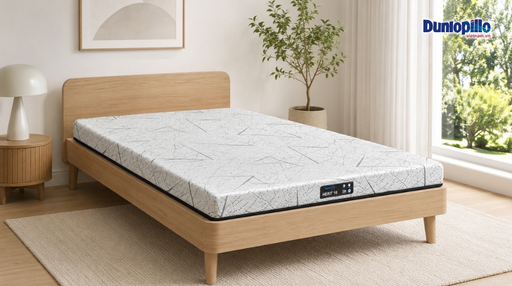 Nệm cao su nhập khẩu Dunlopillo Herit 1m4