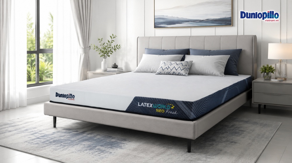 Nệm cao su Dunlopillo Latex World Neo Fresh