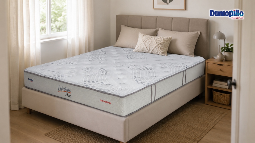 Nệm Dunlopillo 1m phù hợp cho phòng ngủ nhỏ