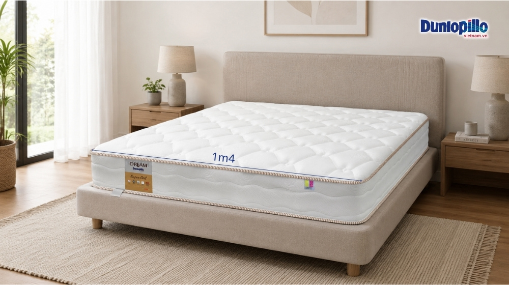 Nệm Dunlopillo 1m4 phù hợp cho nhiều đối tượng sử dụng