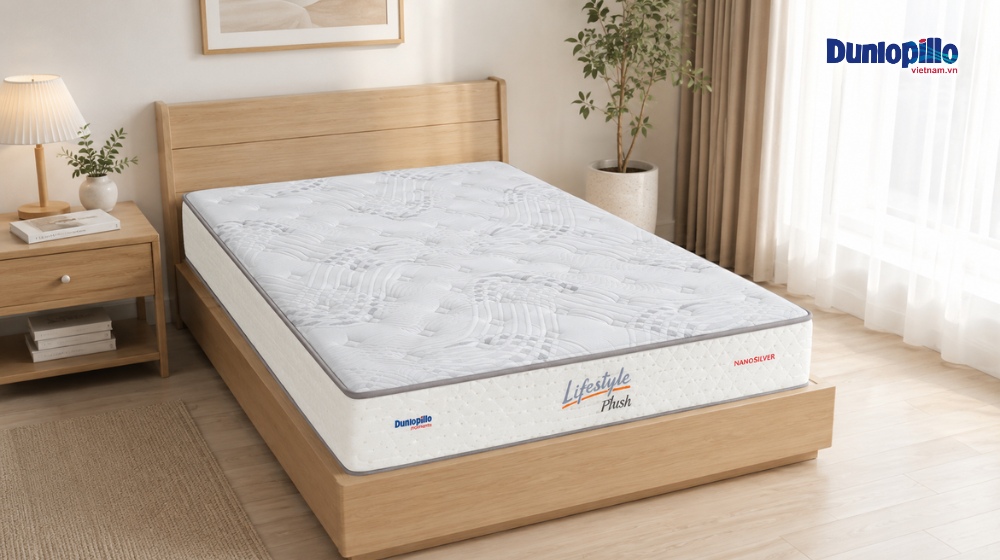 Nệm lò xo Dunlopillo Lifestyle Plush 1m4