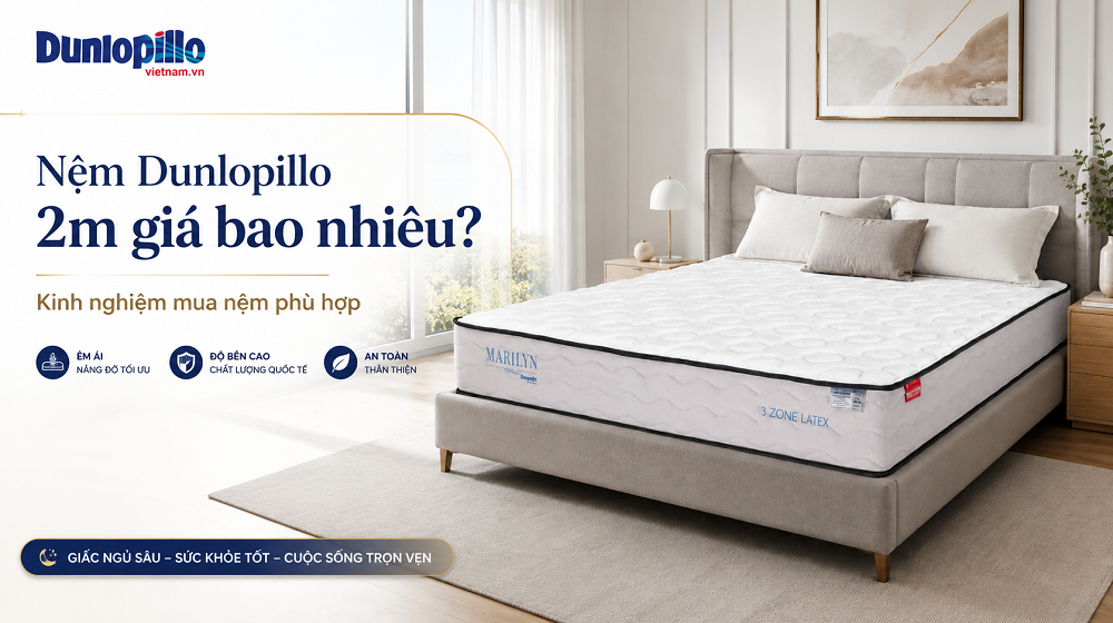 Nệm Dunlopillo 2m