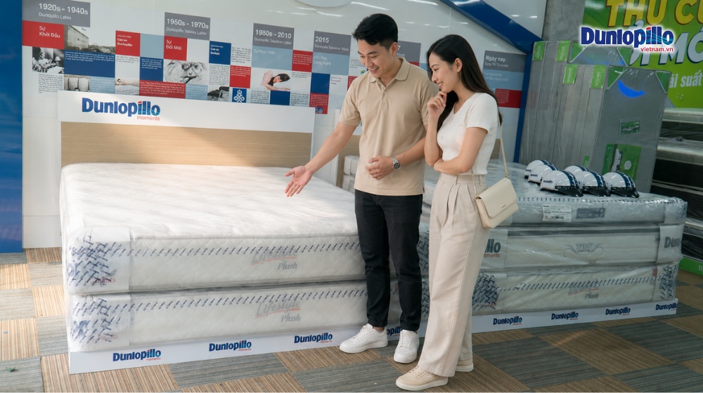 Mua nệm Dunlopillo 1m8 tại Dunlopillovietnam.vn
