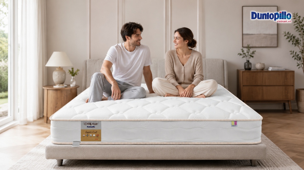Nệm lò xo Dunlopillo Dream 1m8 cho 2 người