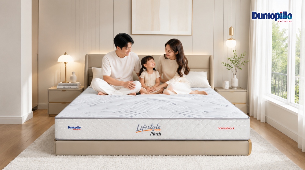 Nệm lò xo Dunlopillo Lifestyle Plush 1m8