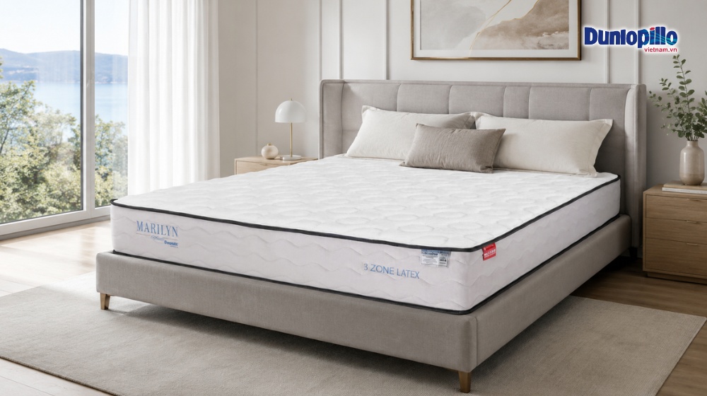 Nệm lò xo Dunlopillo Marilyn 2m nâng đỡ lý tưởng cho giấc ngủ