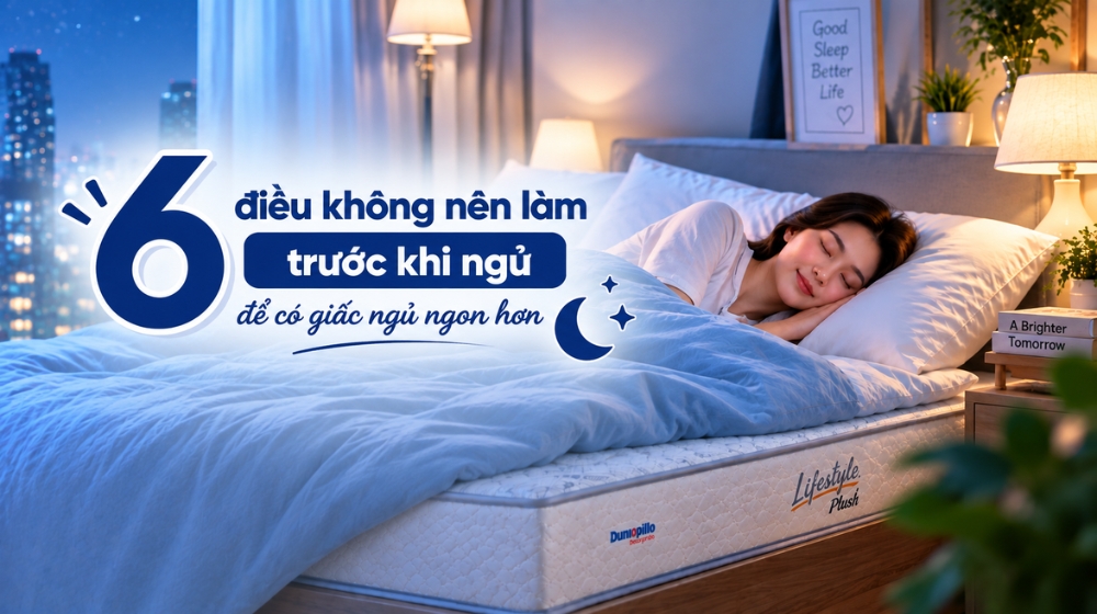 6 điều không nên làm trước khi ngủ