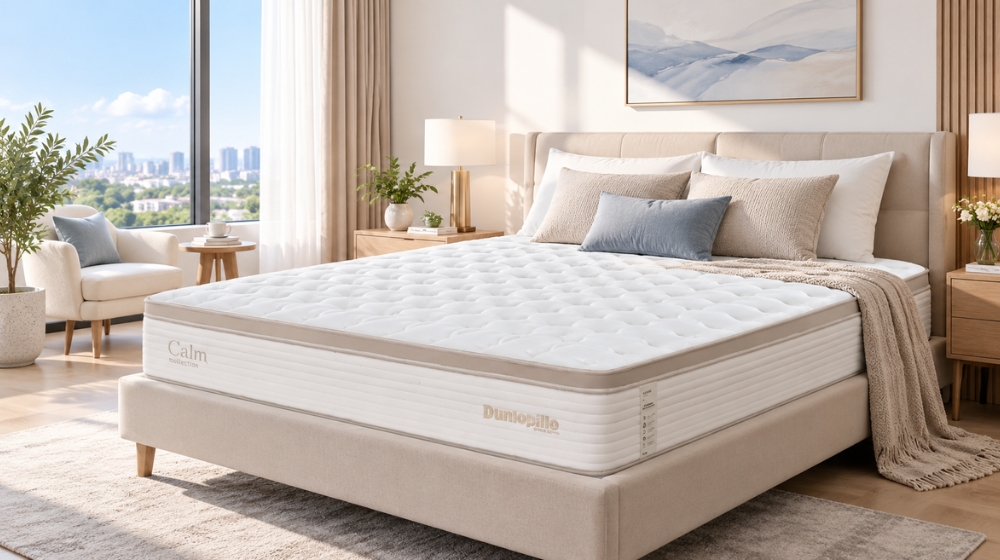 Nệm lò xo Dunlopillo CoolSilk ZEN Calm – Êm ái, thoáng mát