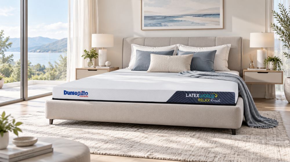 Nệm cao su Dunlopillo Latex World Relax Fresh – Thoáng mát, êm ái