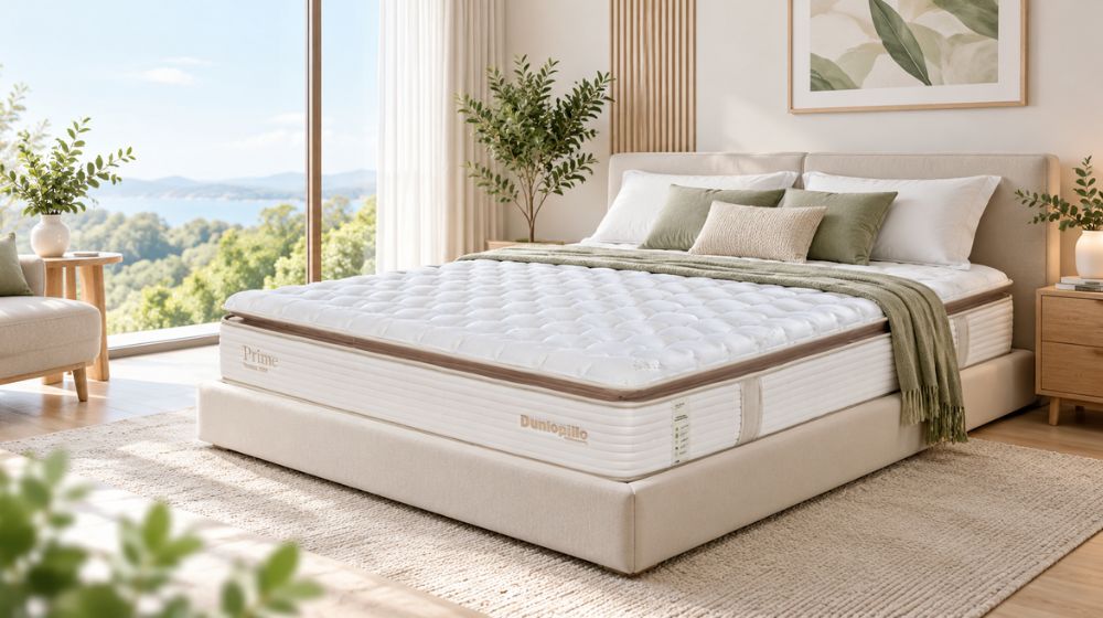 Nệm lò xo Dunlopillo CoolSilk ZEN Prime – Nâng đỡ ổn định, mát dịu