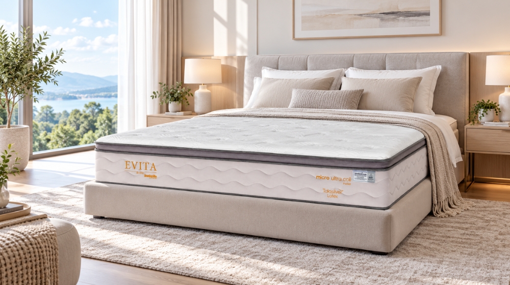 Nệm lò xo Dunlopillo Evita – Công nghệ nâng đỡ cao cấp